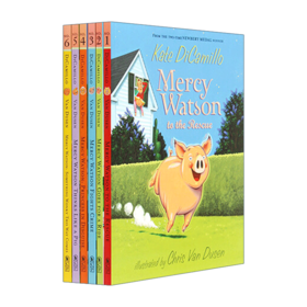 英文原版 Mercy Watson Boxed Set 小猪梅西6册盒装 桥梁章节书 Kate DeCamillo 英文版 进口英语原版书籍