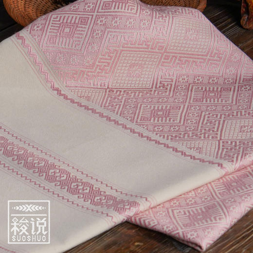 上新【梭说】初豆蔻纯手工限量设计围巾披肩侗族传统织锦工艺 商品图3