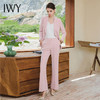 IWY/粉色设计感收腰显瘦系带长袖西装喇叭裤时尚套装女秋季新款CP1841 商品缩略图0
