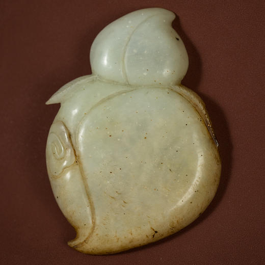 清 玉雕桃形笔舔 商品图3
