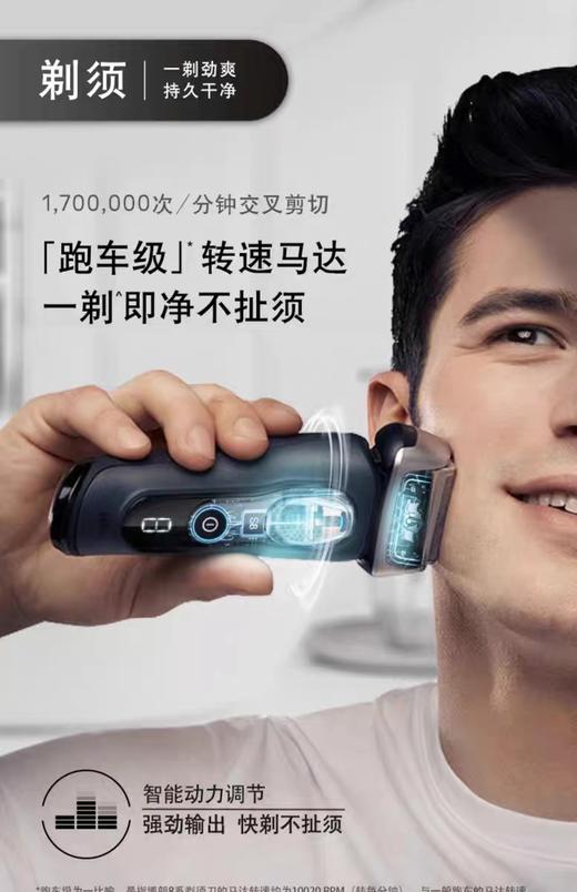 【6F】博朗S8巅峰智能版德国进口剃须刀8667cc配智能护理中心 商品图2