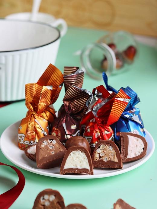 【中欧班列精选】WWJ 土耳其进口闪耀牌奶油夹心复合巧克力脆米糖 500g 商品图5