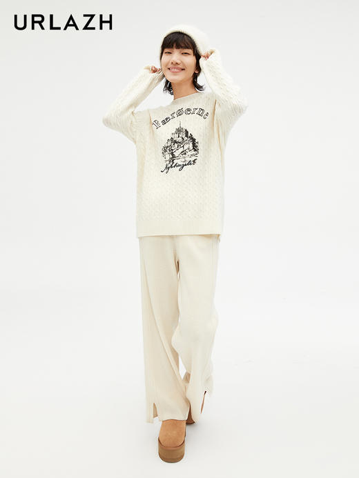 【XS1】有兰 美式校园绞花毛衣JM3KT05 商品图4