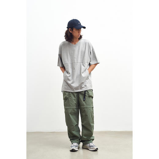 吃茶去chichaqu户外运动风格桃心领短袖TEE 商品图5