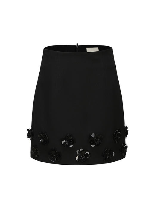 【小意达的花】手工花朵订珠重工短裙2300030 商品图4