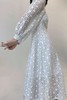 ANSUABEL 白色刺绣提花泡泡袖连衣裙 13588 商品缩略图4