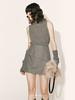 【烟雾】绵羊毛层次拼接毛边条纹半裙2300031B 商品缩略图3
