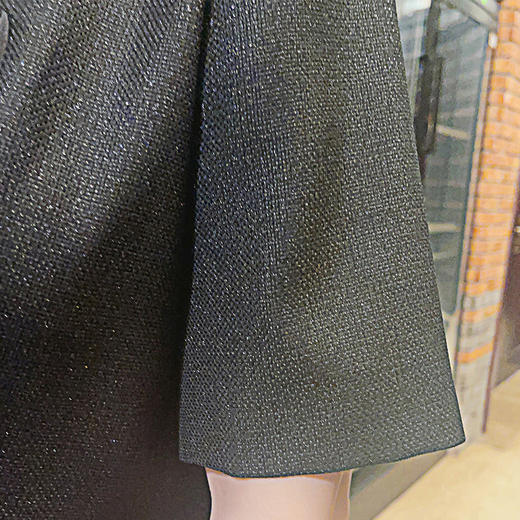 圣三利女装 新品条纹拼接暗纹提花中长款连衣裙SL2037109 商品图5