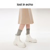 lost in echo设计师品牌美拉德真皮碎石底切尔西短靴女 商品缩略图4