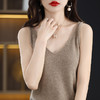 【柔软羊毛吊带背心】西装秋冬内搭 白色针织性感v领 短款打底衫 商品缩略图12