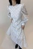ANSUABEL 白色刺绣提花泡泡袖连衣裙 13588 商品缩略图2