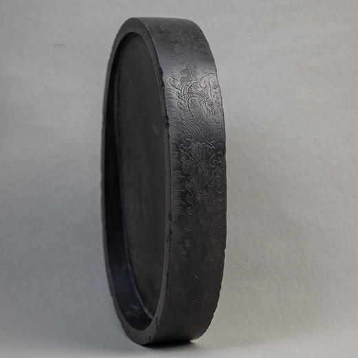 清 阴刻蓬莱阁随形端砚 商品图4