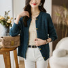 针织开衫外套，春秋新款洋气妈妈秋装休闲低领毛衣短外搭披肩CC-LL-812 商品缩略图2