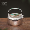 臻宝堂 银壶纯手工雕刻莲花煮茶壶9999纯银烧水壶高端中式家用泡茶具 芙蓉 商品缩略图0