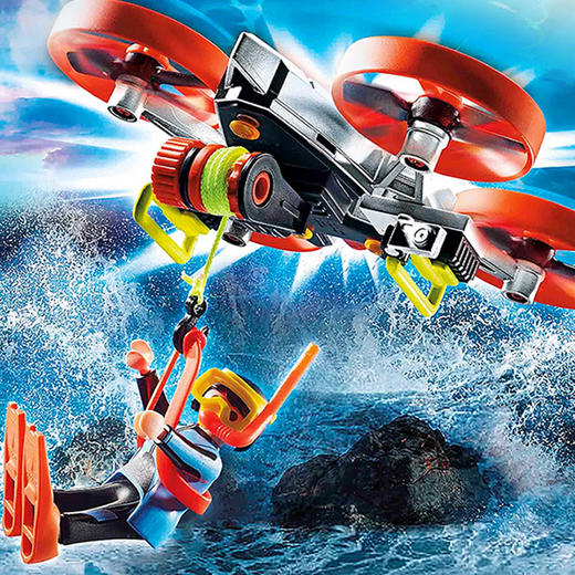 摩比积木70143无人机救援 商品图2