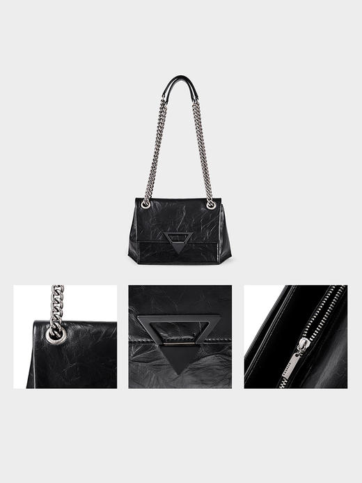 【2F】DISSONA迪桑娜GEO符号2023新款单肩包腋下包链条包豆腐小方包女包 商品图2