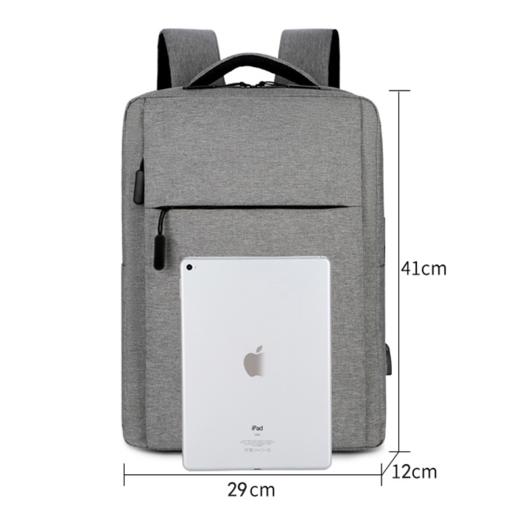 男女商务背包双肩包 USB电脑包休闲包（3-832） 商品图5