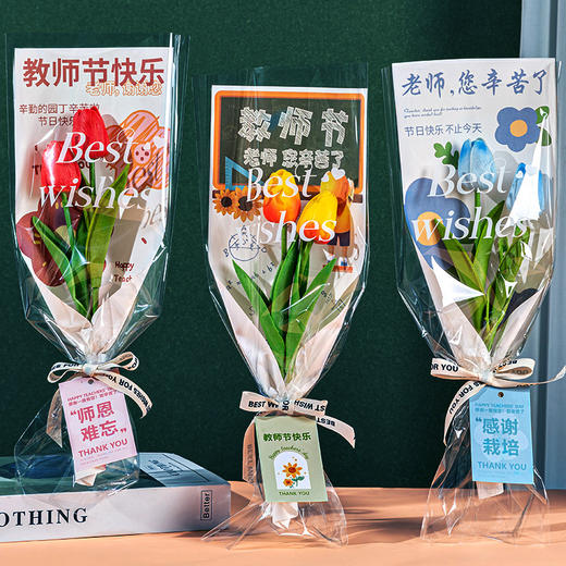 【教师节贺卡/鲜花集合】教师节立体贺卡 烫金工艺 感谢3D小卡片 礼物花束 兔子相框 超多款式 低至💰12.9！ 商品图8