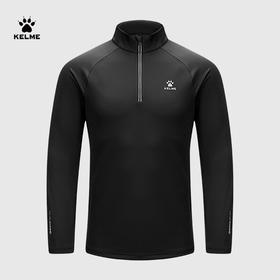 卡尔美2023秋季新款半开襟长袖T恤