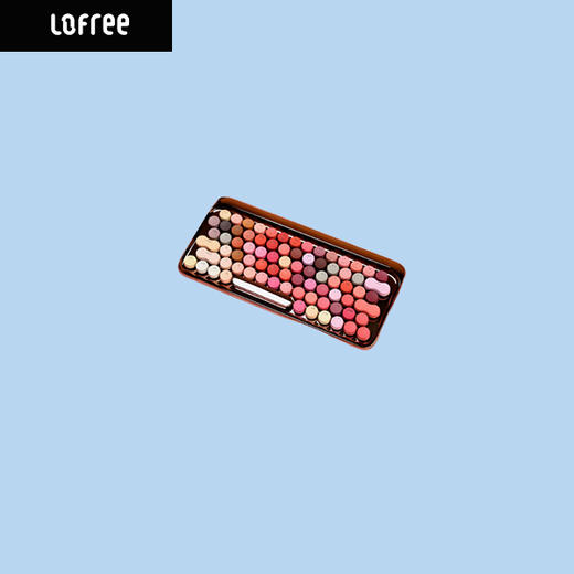 洛斐LOFREE 圆点蓝牙机械键盘-玫瑰金绽放 蓝牙无线机械键盘鼠标套装平板ipad电脑笔记本手机 商品图0