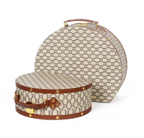 中洲公馆同款 玄关衣帽间饰品大号小号半圆手提箱