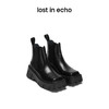 lost in echo款设计师品牌百搭舒适铆钉方头厚底增高切尔西短靴女 商品缩略图0