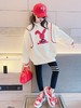 【时尚百搭！圆领卫衣童装】新款女童春秋卫衣，韩版设计，中长款上衣，适合中大童穿着。li 商品缩略图2