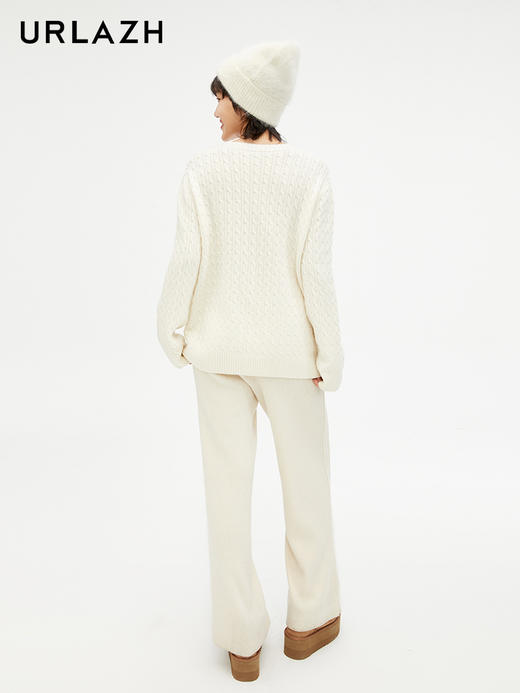 【XS1】有兰 美式校园绞花毛衣JM3KT05 商品图3