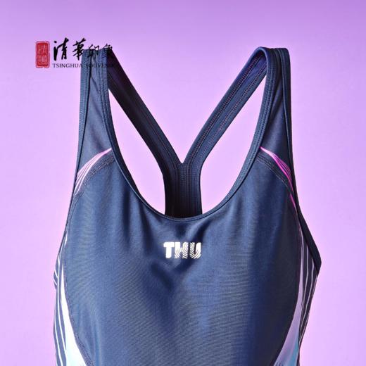 清华文创女士连体平角专业泳衣 商品图4