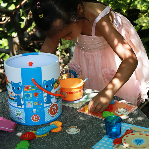 DJECO过家家玩具猫咪的晚餐（桶装）(暂时断货，6月初到货） 商品图2