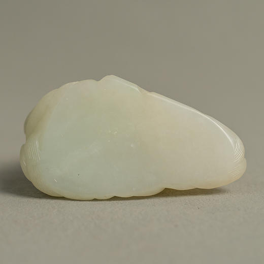 清 和田玉雕渔翁童子人物山子摆件（红木座） 商品图4