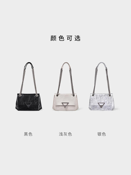 【2F】DISSONA迪桑娜GEO符号2023新款单肩包腋下包链条包豆腐小方包女包 商品图3