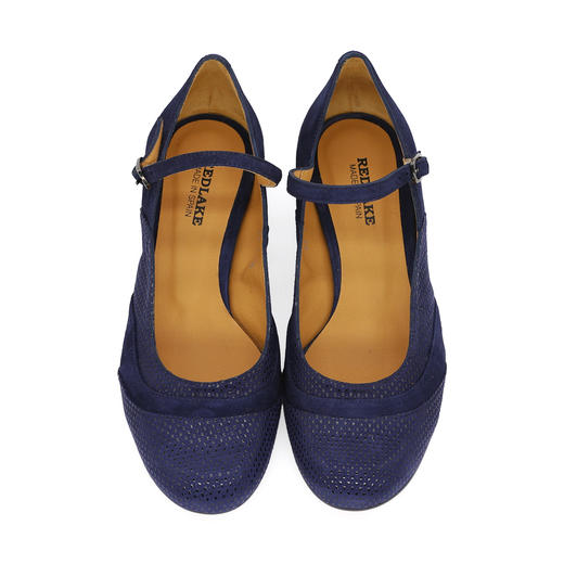 #断码特价38码#西班牙原产优雅舒适时尚经典复古MaryJane玛丽珍款女时装鞋21975蓝色 商品图5