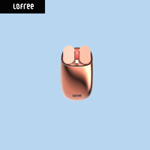 洛斐LOFREE 薯片蓝牙鼠标 玫瑰金 绽放无线蓝牙鼠标女生macbook笔记本台式电脑 商品图0