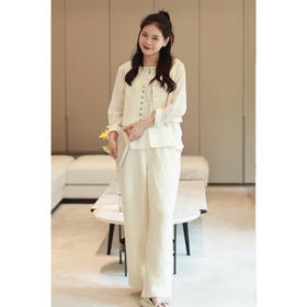 【线上专属】阔腿裤（23809464-玉色）