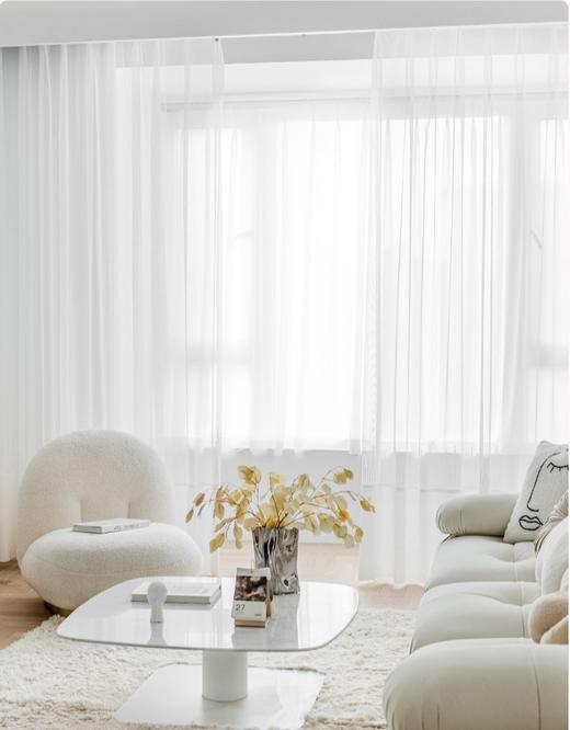 【纱帘-223-11-16】卧室纱帘/提花纹样/透光不透人/2026新款 商品图1