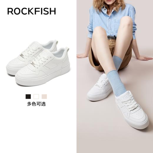 Rockfish 英国903厚底板鞋不怕湿增高小众复古空军休闲运动鞋 商品图2