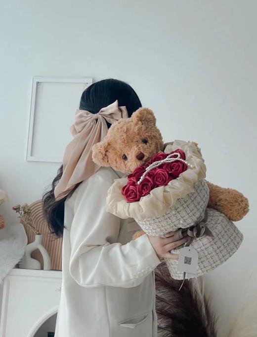 【花艺玩偶】泰迪熊（50CM/40CM/30CM）毛衣熊/领子熊/圣诞帽子熊 商品图7
