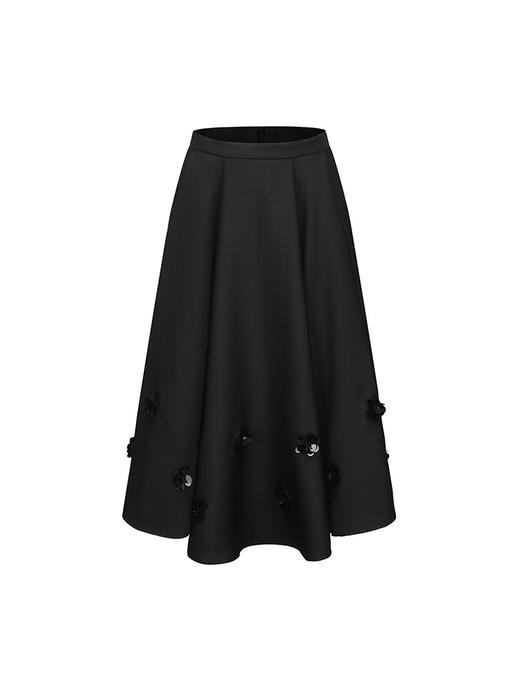 【繁花漫步】手工花朵订珠重工大摆伞裙2300035 商品图4