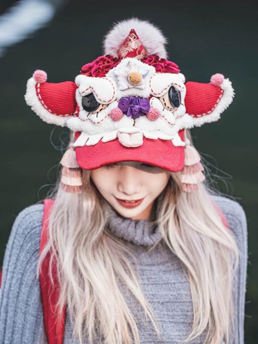 深山集市·醒狮棒球帽红 商品图0