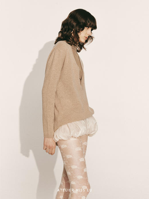 【留白】肌理柔纱蓬松时装短裤2300046B 商品图3