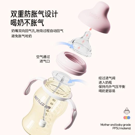 【吨吨ppsu奶瓶】母婴级ppsu健康材质带吸管重力球宝宝放心用耐摔防胀气 商品图3