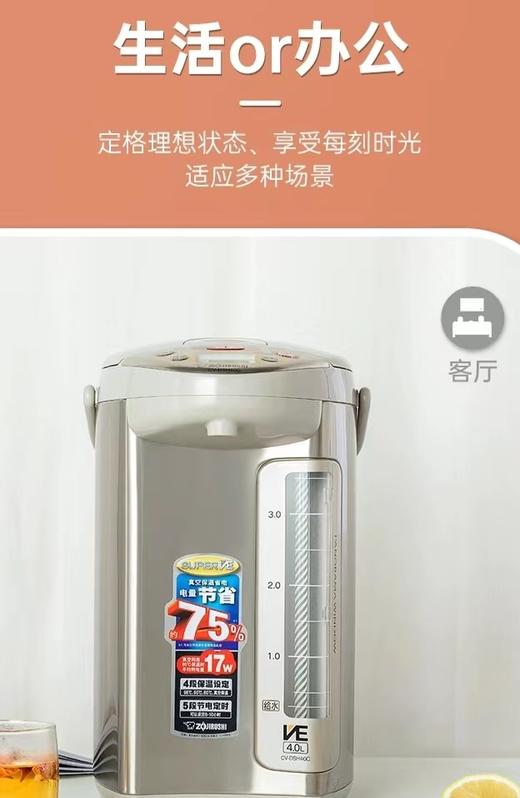 【6F】象印日本进口VE真空保温电热水瓶DSH50C 商品图12