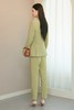 Le Malene 清新绿经典泡泡袖西装长裤套装 13240 商品缩略图3