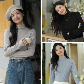 【KEMU壳木】秋冬季加绒打底衫
