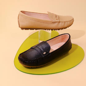 Safiya/索菲娅2023秋季新品 舒适软底真皮浅口百搭休闲低跟单鞋妈妈鞋SF33111102