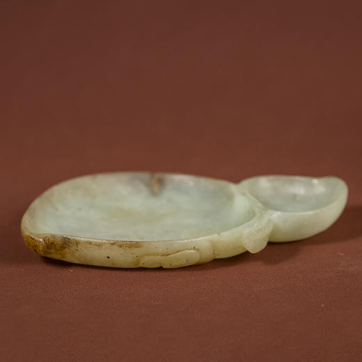 清 玉雕桃形笔舔 商品图0