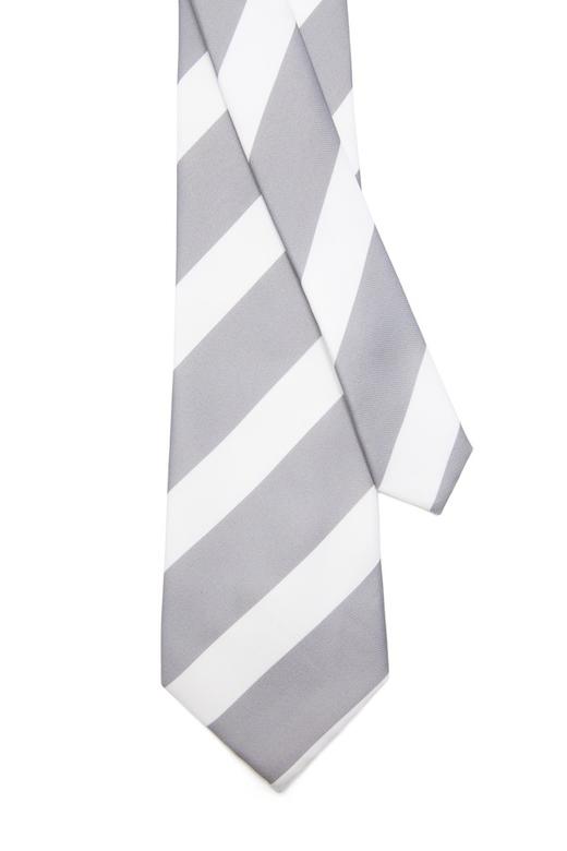 EIGHTH AVENUE 灰色斜纹率性领带 9385 商品图3