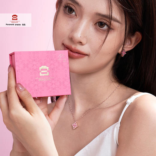 【宫里项链】芙蓉意 天然蔷薇辉石纯银项链  商品图4