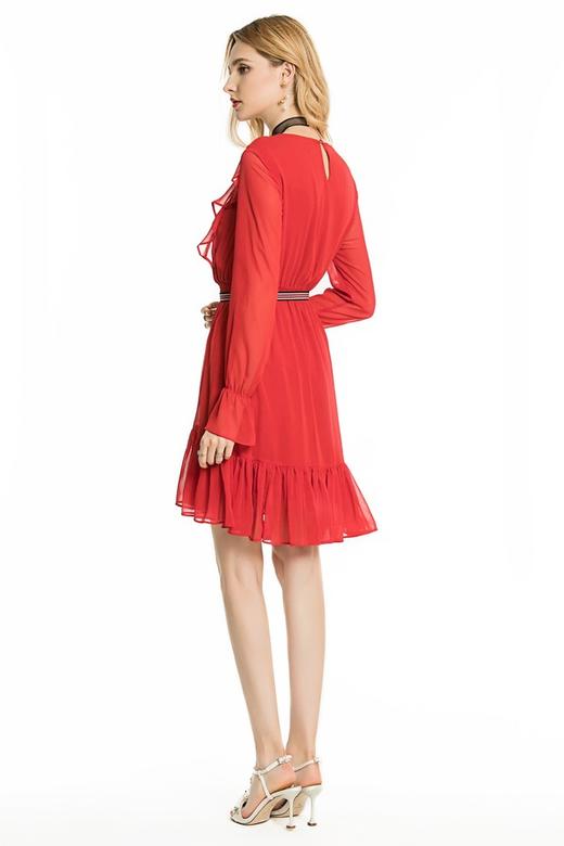 ONLY 荷叶边束腰连衣裙 3663 商品图3